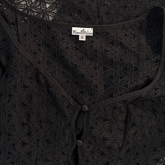 Mirror Palais Maria Micro in Black Eyelet - Picture 5 of 6